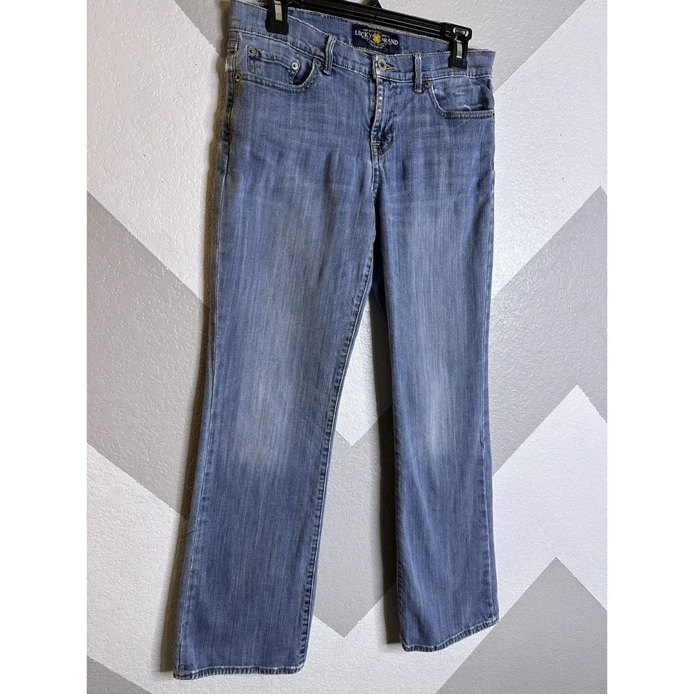 Lucky Brand Jeans Womens 8 / 29 Blue Sweet N Low Flared Denim Pants (30x30) - Picture 2 of 11